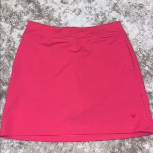 pink golf skirt
